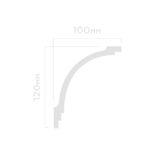 Плинтус потолочный Hi Wood A156 100х120х2000 мм