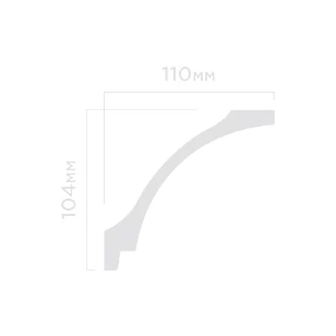 Плинтус потолочный Hi Wood A151 104х110х2000 мм