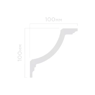 Плинтус потолочный Hi Wood A141 100х100х2000 мм