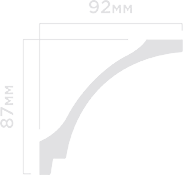 Отделка стен и потолка Плинтус потолочный Hi Wood A126 87х92х2000 мм