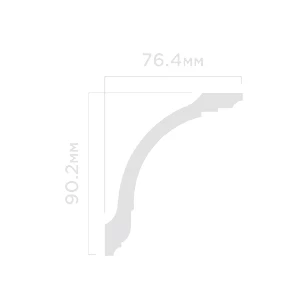 Плинтус потолочный Hi Wood A118 76.4х90.2х2000 мм