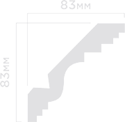 Отделка стен и потолка Плинтус потолочный Hi Wood A116 83х83х2000 мм