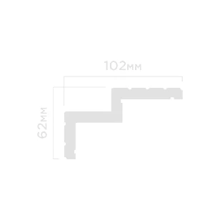 Плинтус потолочный Hi Wood A101 62х102х2000 мм