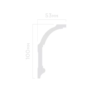 Плинтус потолочный Hi Wood A100 53х100х2000 мм