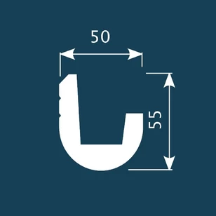 Карниз Cosca Decor KX024 55х50х2000 мм