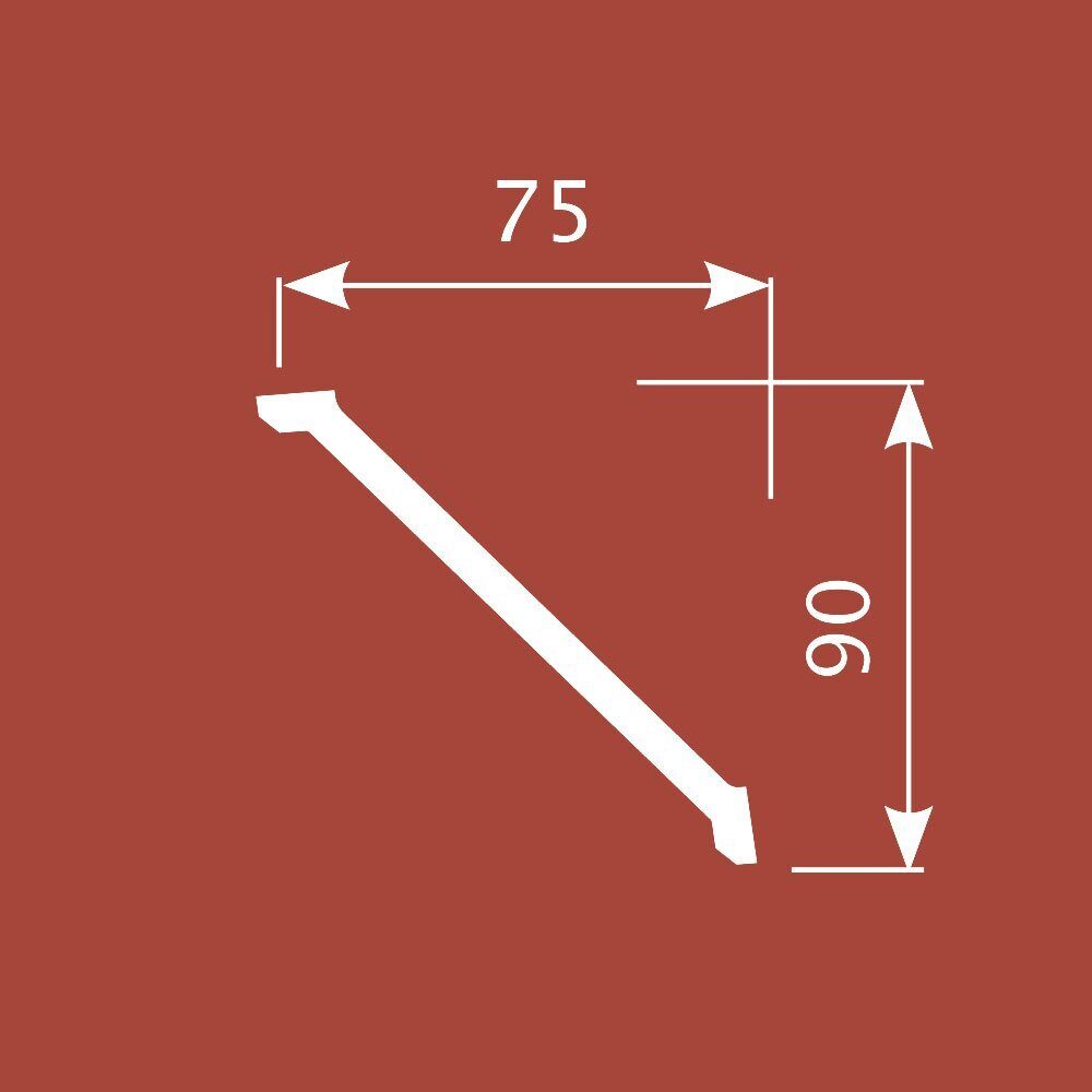 Отделка стен и потолка Карниз Cosca Decor KX031 90х75х2000 мм
