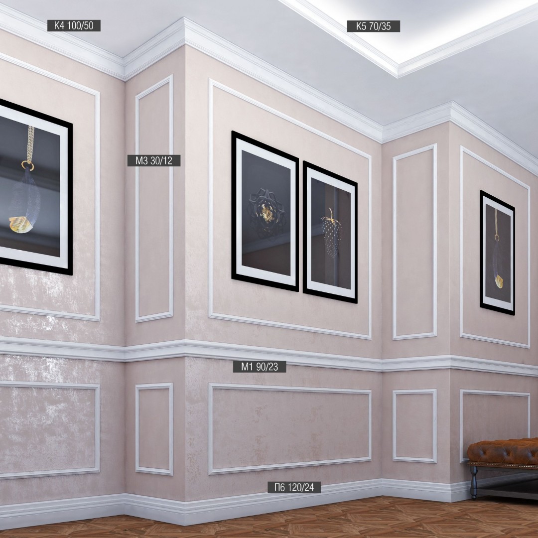 Отделка стен и потолка Потолочный карниз Bello Deco К4 100-50