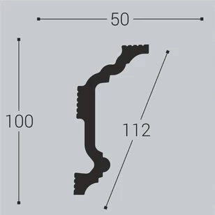Потолочный карниз Bello Deco К4 100-50
