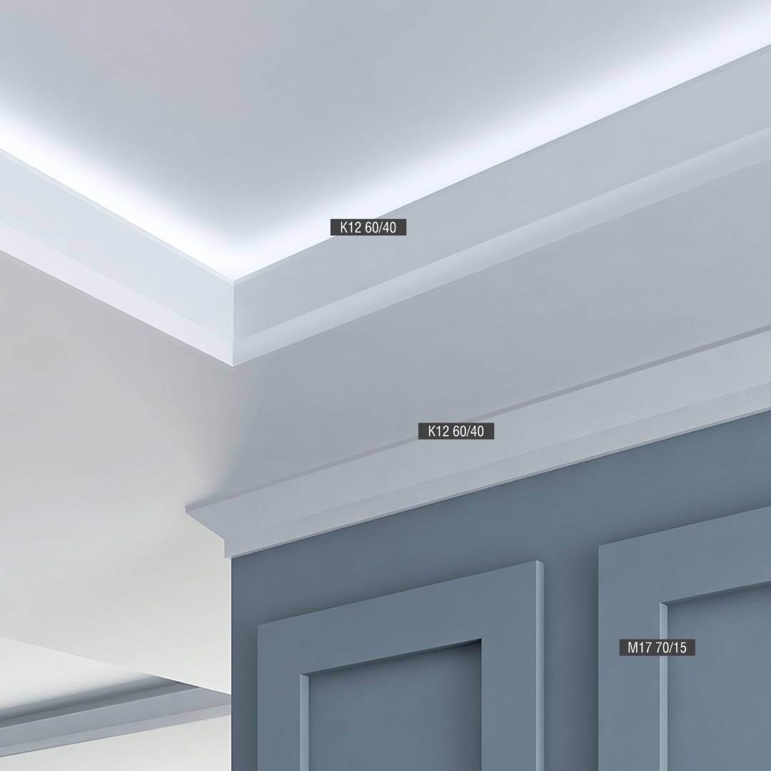 Отделка стен и потолка Потолочный карниз Bello Deco К12 60-40