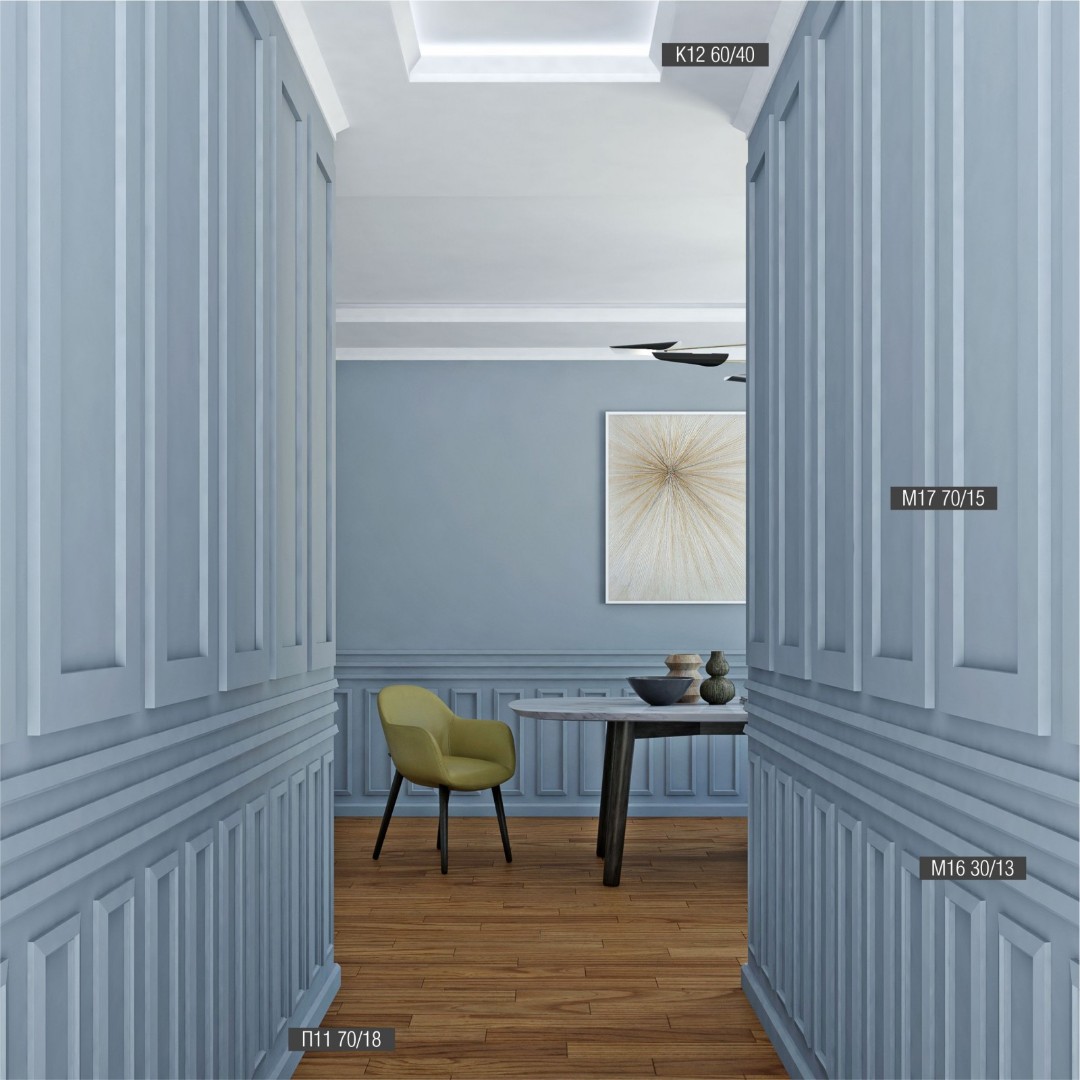 Отделка стен и потолка Потолочный карниз Bello Deco К12 60-40