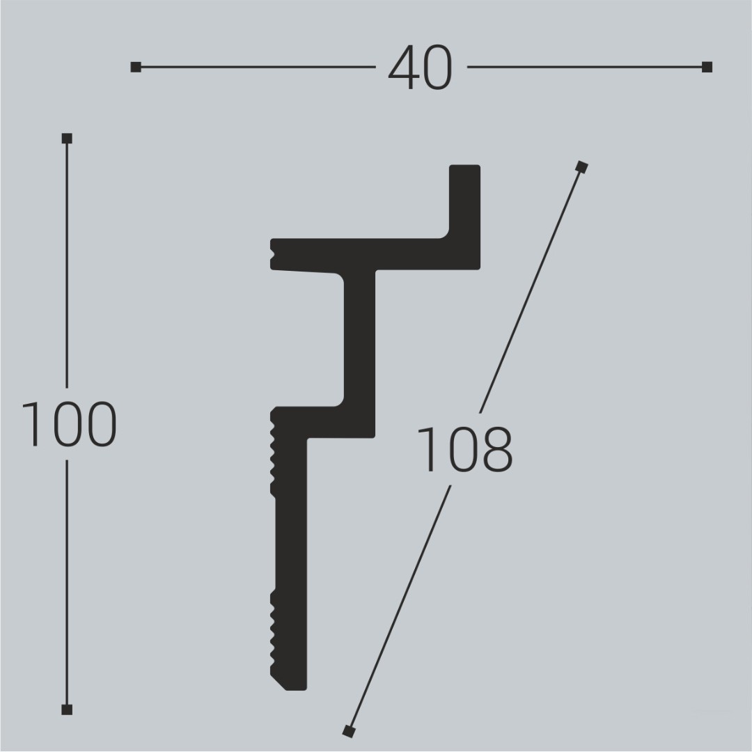 Отделка стен и потолка Потолочный карниз Bello Deco К13100-40