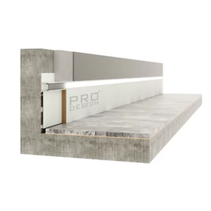 Плинтус скрытого монтажа Pro Design Combo 603 Белый