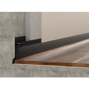 Теневой плинтус скрытого монтажа Pro Design Panel 7209 Черный Муар RAL 9005