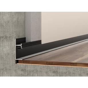 Теневой плинтус скрытого монтажа Pro Design Panel 7210 Черный Муар RAL 9005