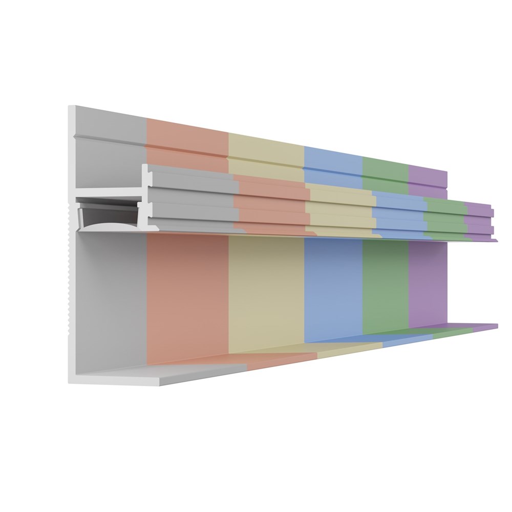 Отделка стен и потолка Теневой плинтус скрытого монтажа Pro Design Panel 7210 Крашенный по RAL