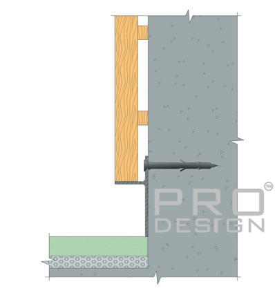 Отделка стен и потолка Теневой плинтус скрытого монтажа Pro Design Panel 7208 Анодированный