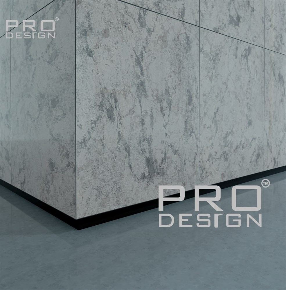 Отделка стен и потолка Теневой плинтус скрытого монтажа Pro Design Panel 7208 Анодированный