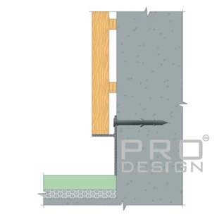 Теневой плинтус скрытого монтажа Pro Design Panel 7208 Черный Муар