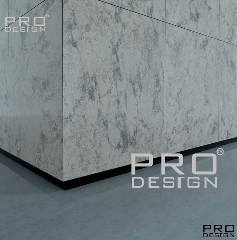 Отделка стен и потолка Теневой плинтус скрытого монтажа Pro Design Panel 7208 Белый