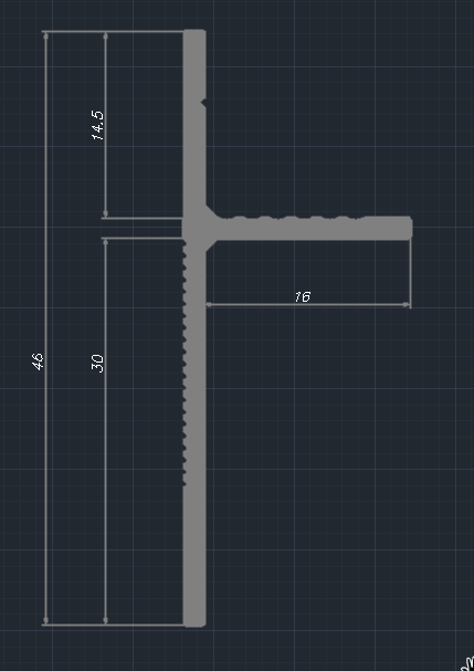 Отделка стен и потолка Теневой плинтус скрытого монтажа Pro Design Panel 7208 Белый