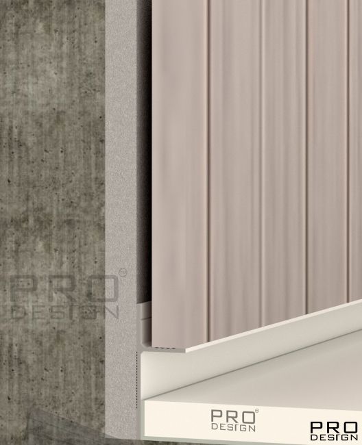 Отделка стен и потолка Теневой плинтус скрытого монтажа Pro Design Panel 7208 Белый