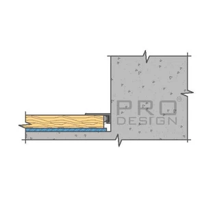 Щелевой плинтус Pro Design MINI 7067 Анодированный