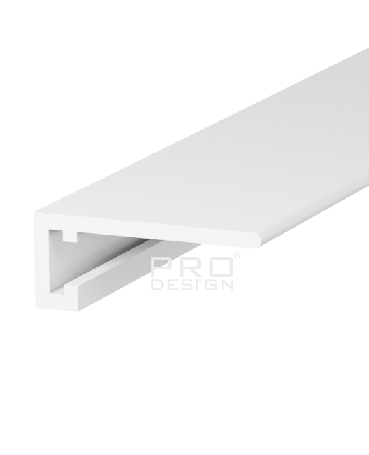 Отделка стен и потолка Щелевой плинтус Pro Design MINI 7067 RAL 9003 Белый