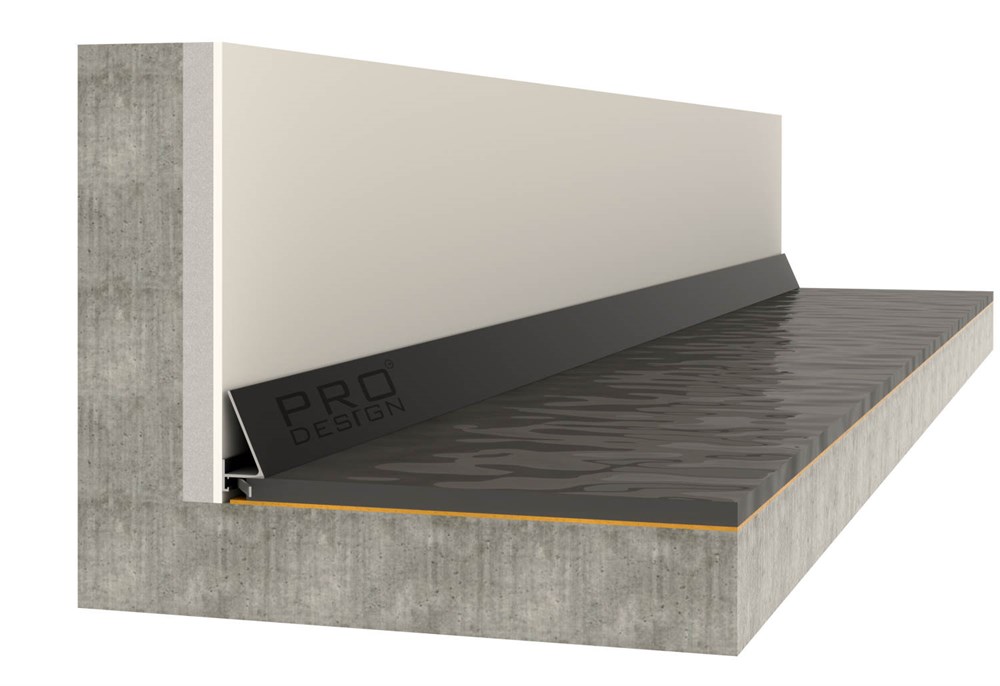 Отделка стен и потолка Плинтус Pro Design Corner 570 Анодированный черный