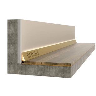 Плинтус Pro Design Corner 570 Анодированный шампань
