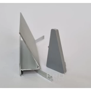 Комплект заглушек плинтуса Pro Design 570 серый RAL 7047