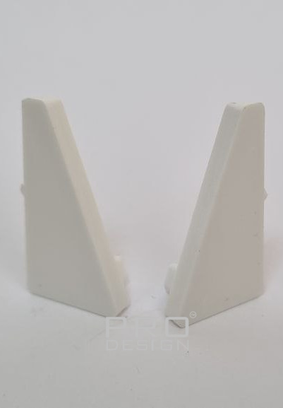 Отделка стен и потолка Комплект заглушек плинтуса Pro Design 570 белый