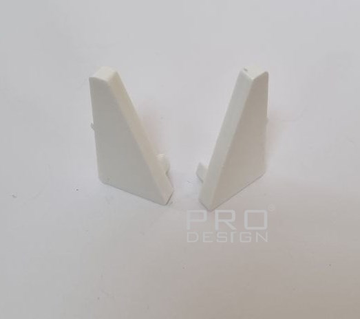 Отделка стен и потолка Комплект заглушек плинтуса Pro Design 570 белый