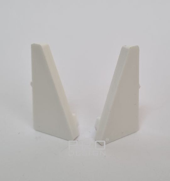 Отделка стен и потолка Комплект заглушек плинтуса Pro Design 570 белый