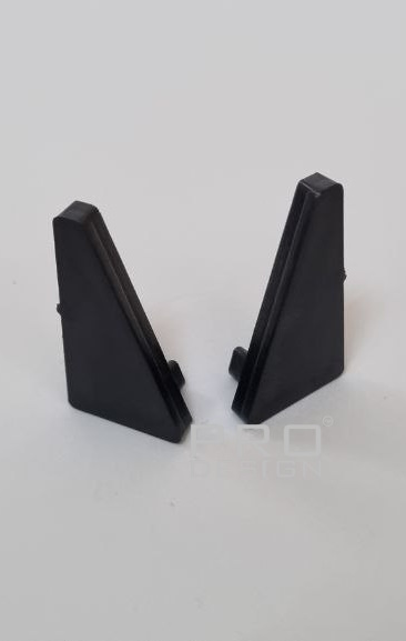 Отделка стен и потолка Комплект заглушек плинтуса Pro Design 570 черный