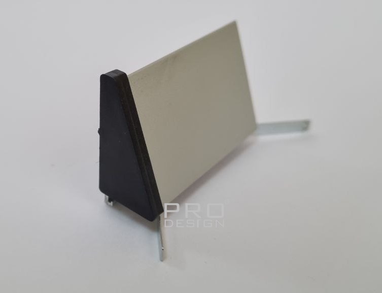 Отделка стен и потолка Комплект заглушек плинтуса Pro Design 570 черный