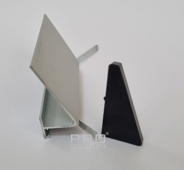 Отделка стен и потолка Комплект заглушек плинтуса Pro Design 570 черный