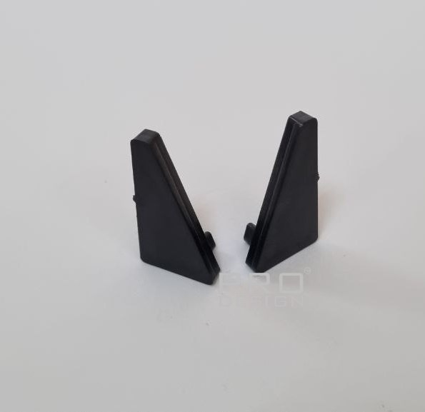 Отделка стен и потолка Комплект заглушек плинтуса Pro Design 570 черный