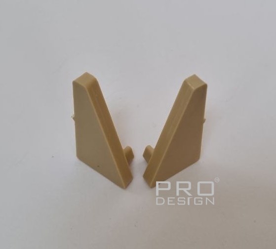 Отделка стен и потолка Комплект заглушек плинтуса Pro Design 570 шампань