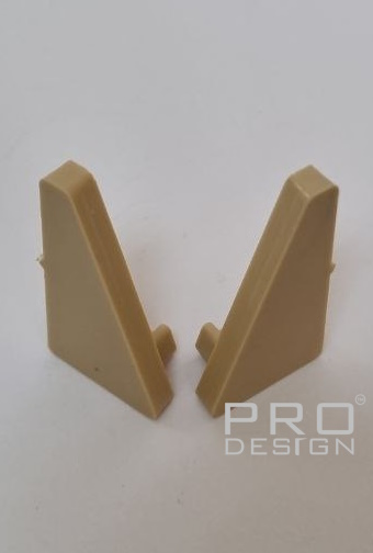 Отделка стен и потолка Комплект заглушек плинтуса Pro Design 570 шампань