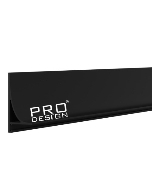 Отделка стен и потолка Плинтус Pro Design Corner L 584 Анодированный черный