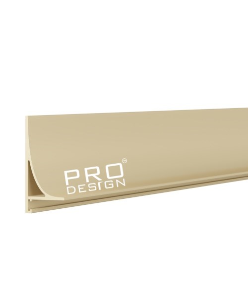 Отделка стен и потолка Плинтус Pro Design Corner L 584 Анодированный шампань