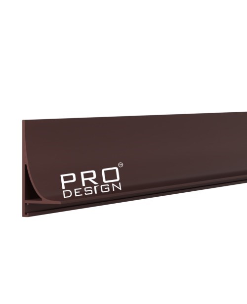 Отделка стен и потолка Плинтус Pro Design Corner L 584 Анодированный коньяк