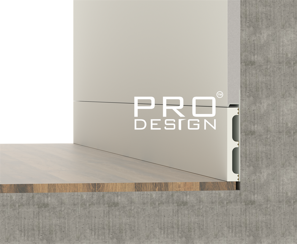 Отделка стен и потолка Вставка в плинтус Pro Design 80 мм (дюрополимер)