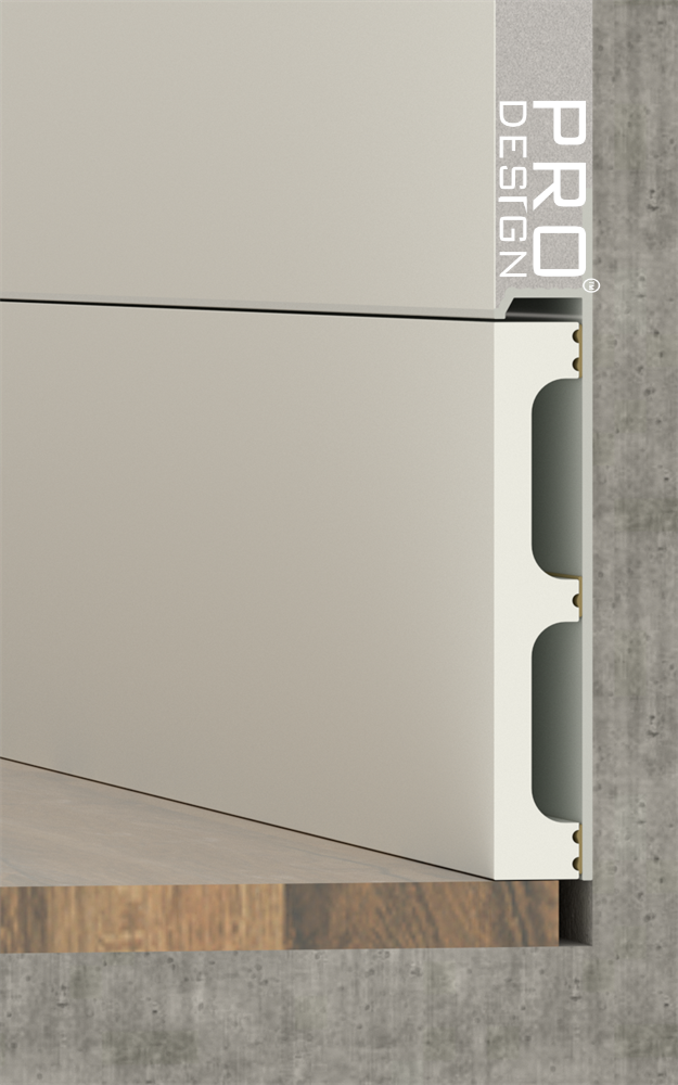 Отделка стен и потолка Вставка в плинтус Pro Design 80 мм (дюрополимер)