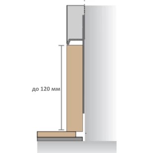 МДФ вставка в плинтус Pro Design до 120 мм матовая эмаль (RAL / NCS / RAL Design)