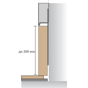 МДФ вставка в плинтус Pro Design до 200 мм матовая эмаль (RAL / NCS / RAL Design)