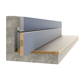 МДФ вставка в плинтус Pro Design до 200 мм матовая эмаль (RAL / NCS / RAL Design)