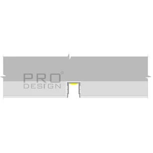 Декоративный стеновой профиль Pro Design 536 Не анодированный