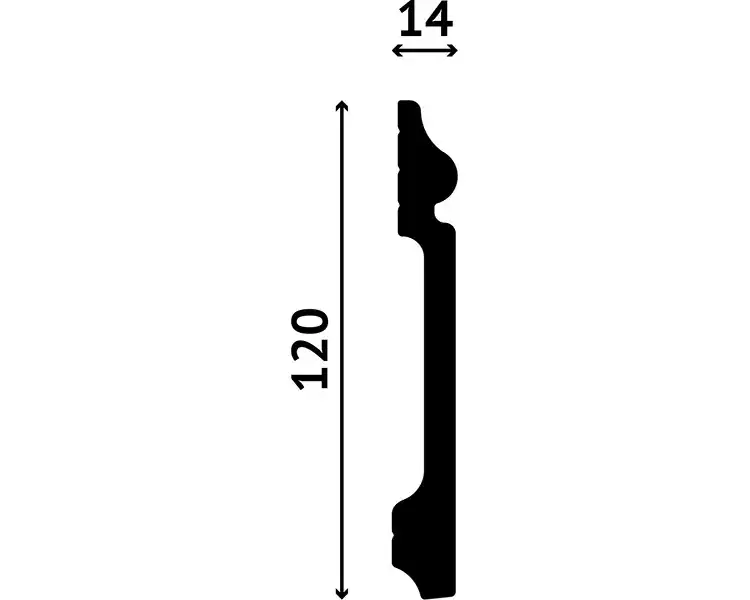 Отделка стен и потолка Плинтус DECOSTAR DUROSTYLE SK-43
