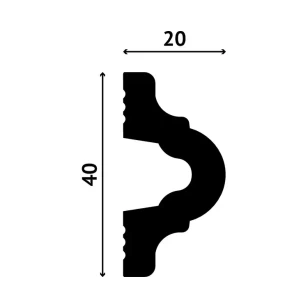 Молдинг DECOSTAR POLYSTYLE SG-40/20